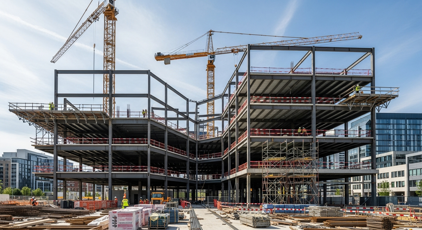 Industrial construction site in Nairobi